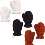 Zsedrut Baby Boys Winter Glove Warm Toddler Infant Girls Mittens Fleece Lined Gloves 1-7 Years